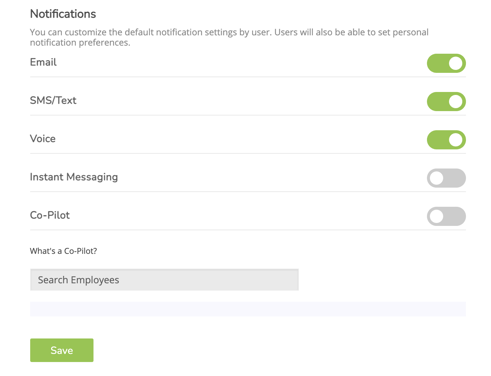 Customizing Checkin and Notification Settings